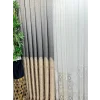 NİVEMESHOME SİDE FT632057 V-101 GRAY-CREAM 1/3 DENSE PLEATED SHEER CURTAIN APM