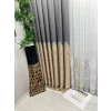 NİVEMESHOME SİDE FT632057 V-101 GRAY-CREAM 1/3 DENSE PLEATED SHEER CURTAIN APM