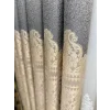 NİVEMESHOME SİDE FT632057 V-101 GRAY-CREAM 1/3 DENSE PLEATED SHEER CURTAIN APM