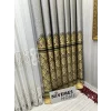 NİVEMESHOME SİDE GRİ-GOLD FT632057 V-2503 1/3 SIK PİLELİ FON PERDE APM
