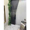 NİVEMESHOME ŞİMAL GÜMÜŞ DETAYLI 1/3 SIK PİLELİ TÜL PERDE APM