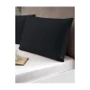 NIVEMESHOME BLACK PILLOW COVER