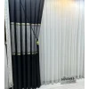 NİVEMESHOME TESLA WHITE GROUND 1/3 DENSE PILE TULLE CURTAIN APM