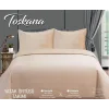 NİVEMESHOME BETTWÄSCHESET DOPPELBETT 240X260 BEIGE TOSKANA