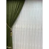 NİVEMESHOME NEW GROUND EMBROIDERED 1/3 DENSE PILE TULLE CURTAIN APM