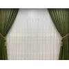 NİVEMESHOME NEW GROUND EMBROIDERED 1/3 DENSE PILE TULLE CURTAIN APM