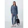 TOMMY LIFE T10BY-95306_01 WOMENS JACKET/SLIM FIT SWEATPANTS SUIT PETROL