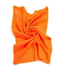 %100 MİKROFİBER BAKLAVA DESEN CAM BEZİ TURUNCU 50X70 APM
