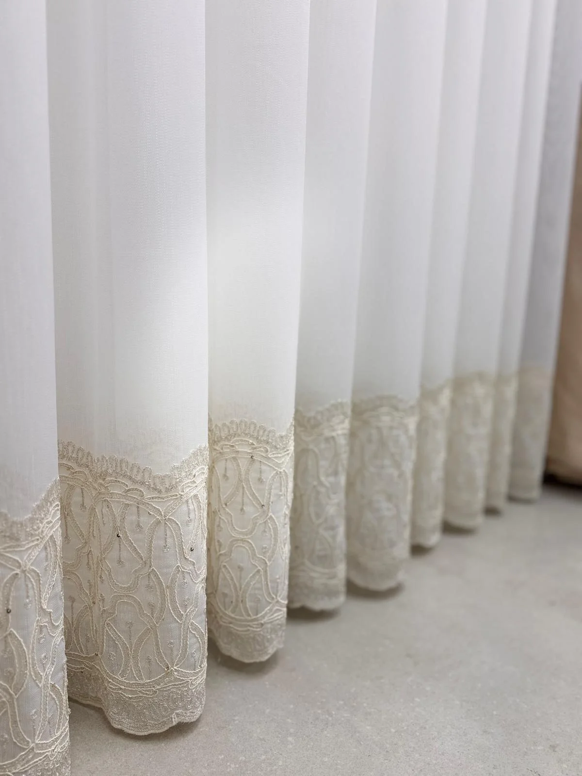 NİVEMESHOME LUMİNA 7194 V2 1/3 PİLELİ BAMBU TÜL PERDE