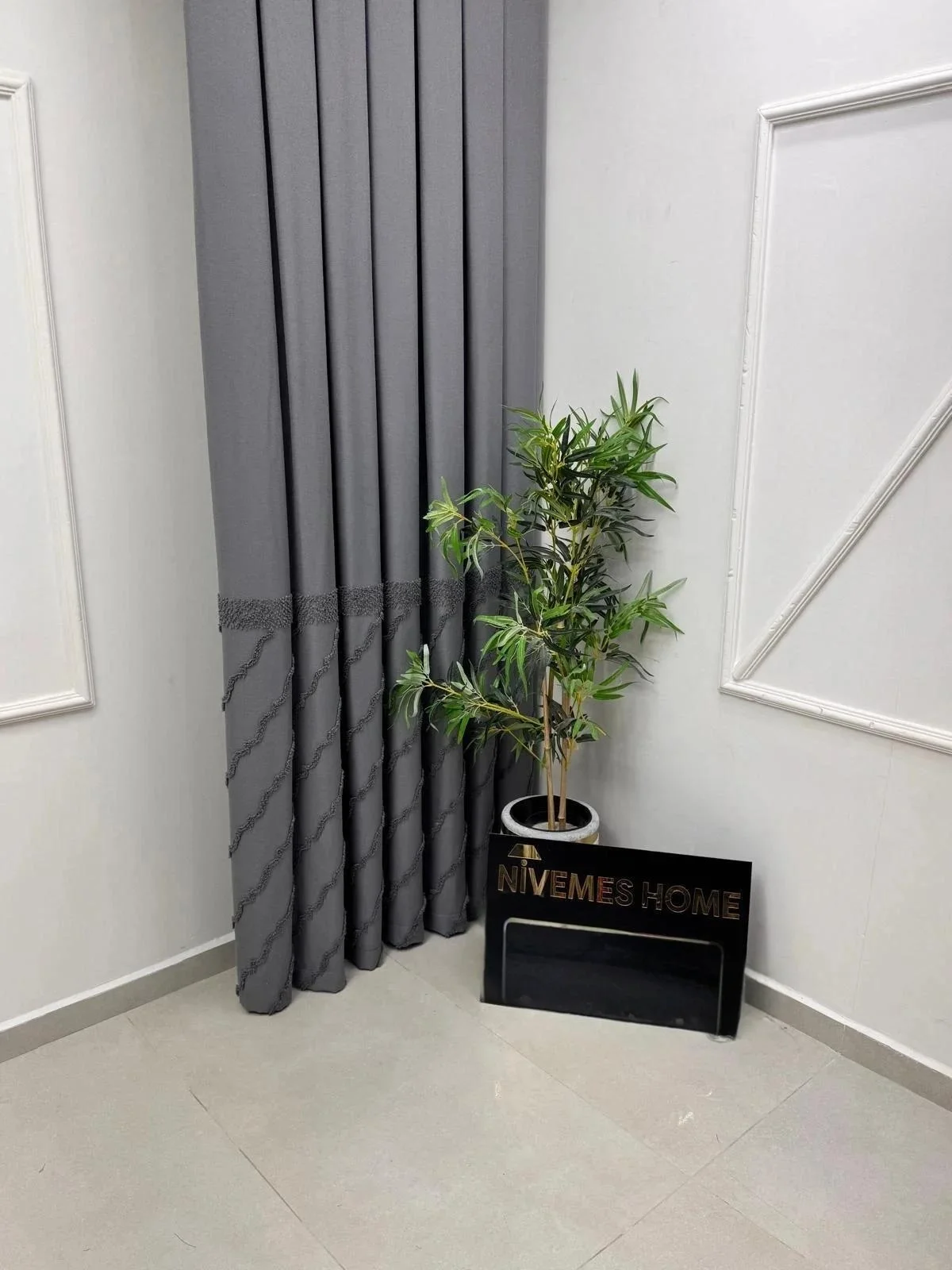NİVEMESHOME VERA 1/3 PİLELİ FON PERDE APM