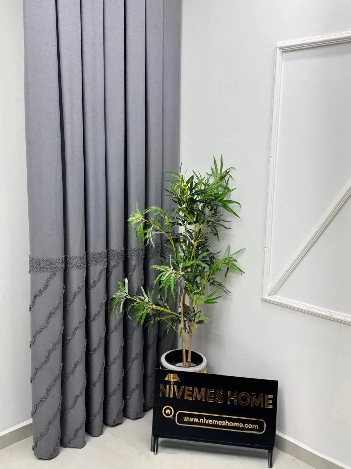 NİVEMESHOME VERA 1/3 PİLELİ FON PERDE APM