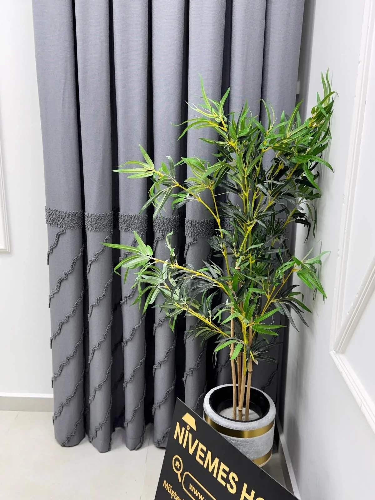 NİVEMESHOME VERA 1/3 PİLELİ FON PERDE APM
