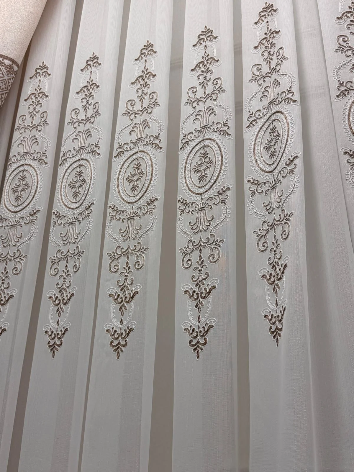 NİVEMESHOME ASPERA EKRU 1/3 PİLELİ TÜL PERDE APM