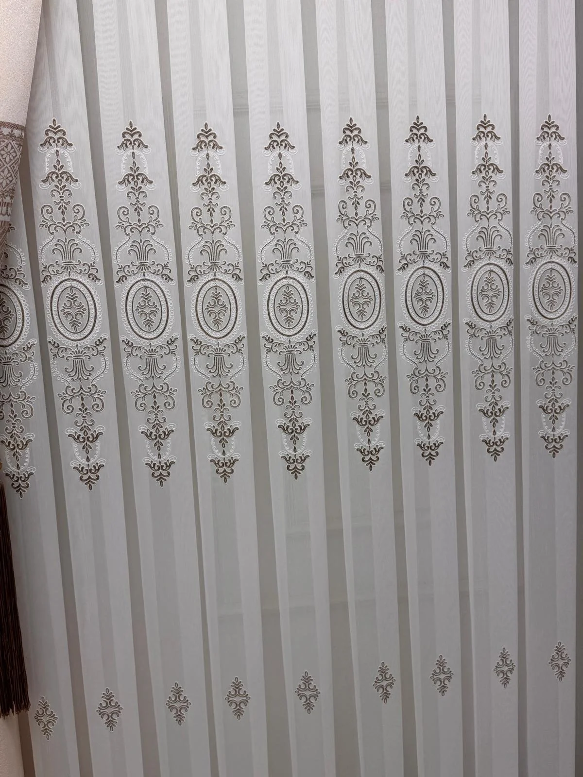 NİVEMESHOME ASPERA EKRU 1/3 PİLELİ TÜL PERDE APM