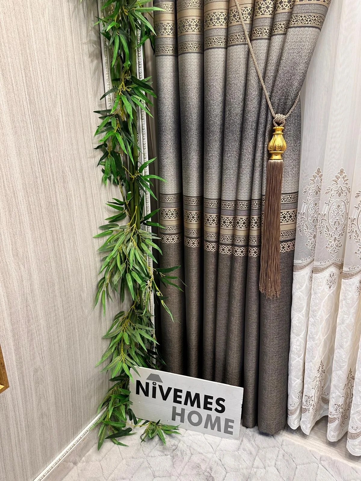 NİVEMESHOME SAMANDAĞ FT614286 V_2503 ТОПРАК 1/3 PİLELİ ФОН ШТОРА APM