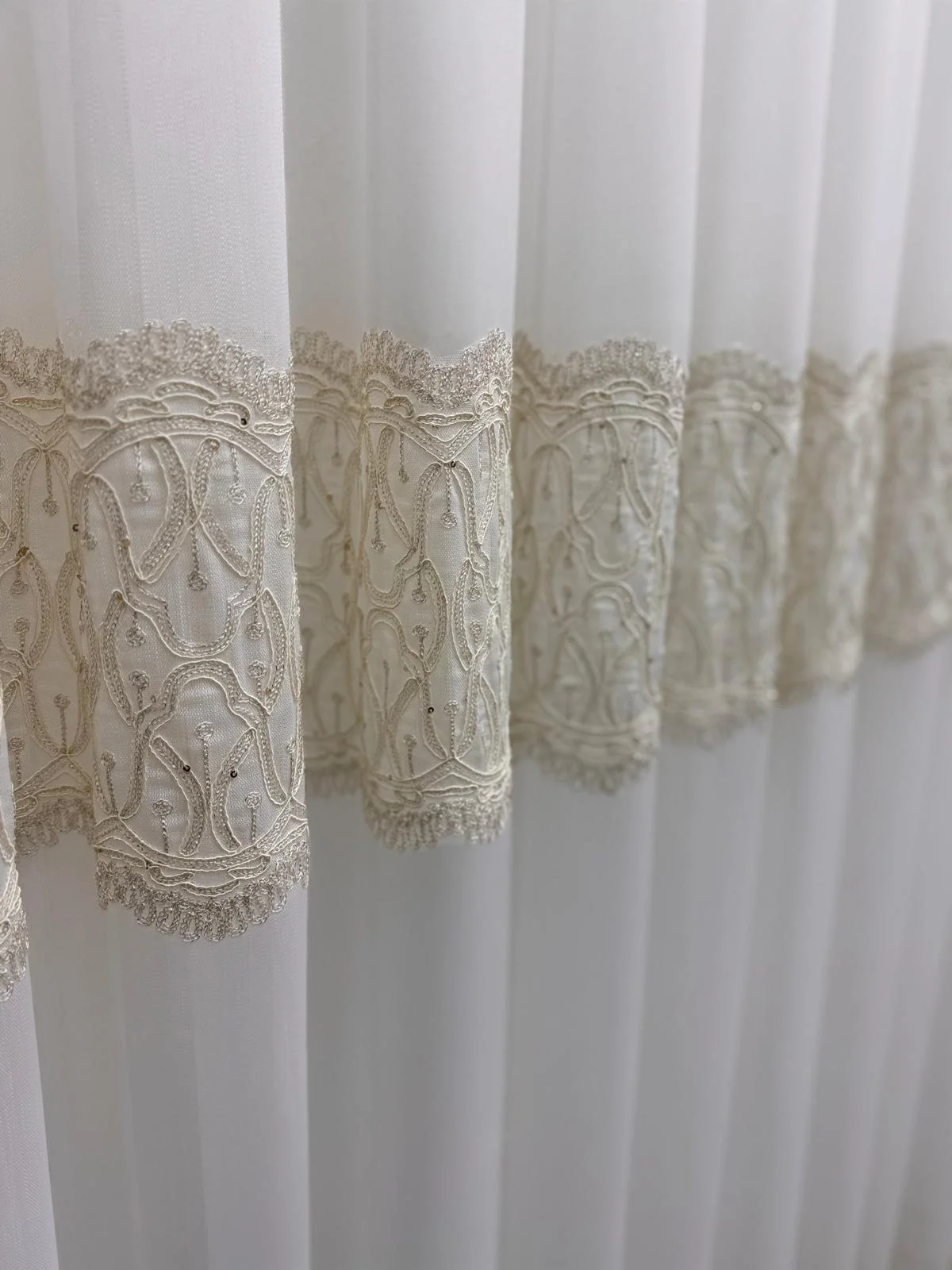 NİVEMESHOME LUMİNA 7194 V2 1/3 PİLELİ BAMBU TÜL PERDE