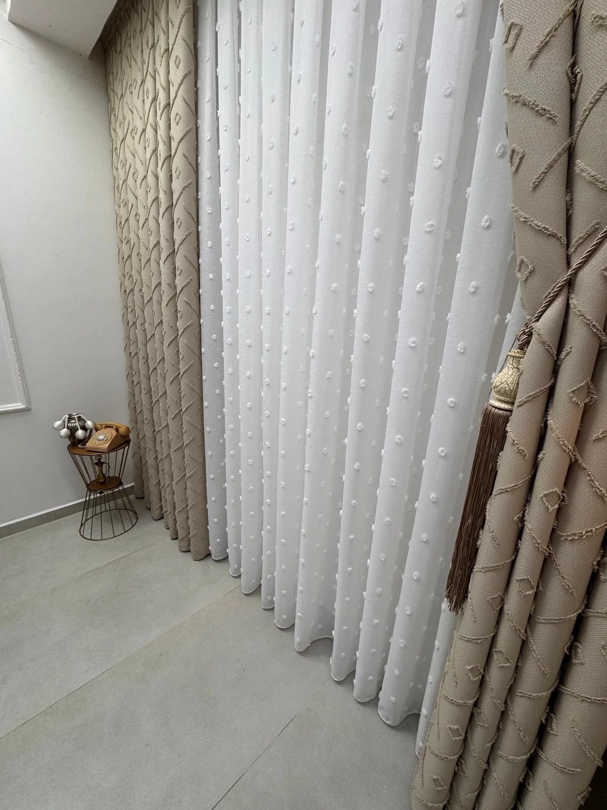 NİVEMESHOME ARYEL 1-006 1/3 PİLELİ TÜL PERDE APM
