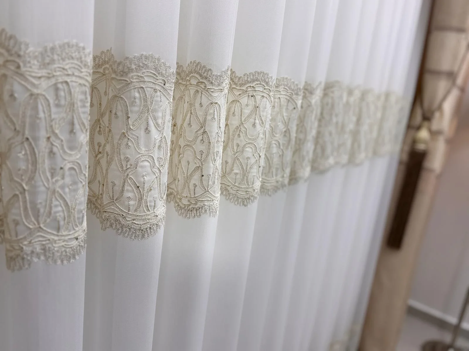 NİVEMESHOME LUMİNA 7194 V2 1/2,5 PİLELİ BAMBU TÜL PERDE