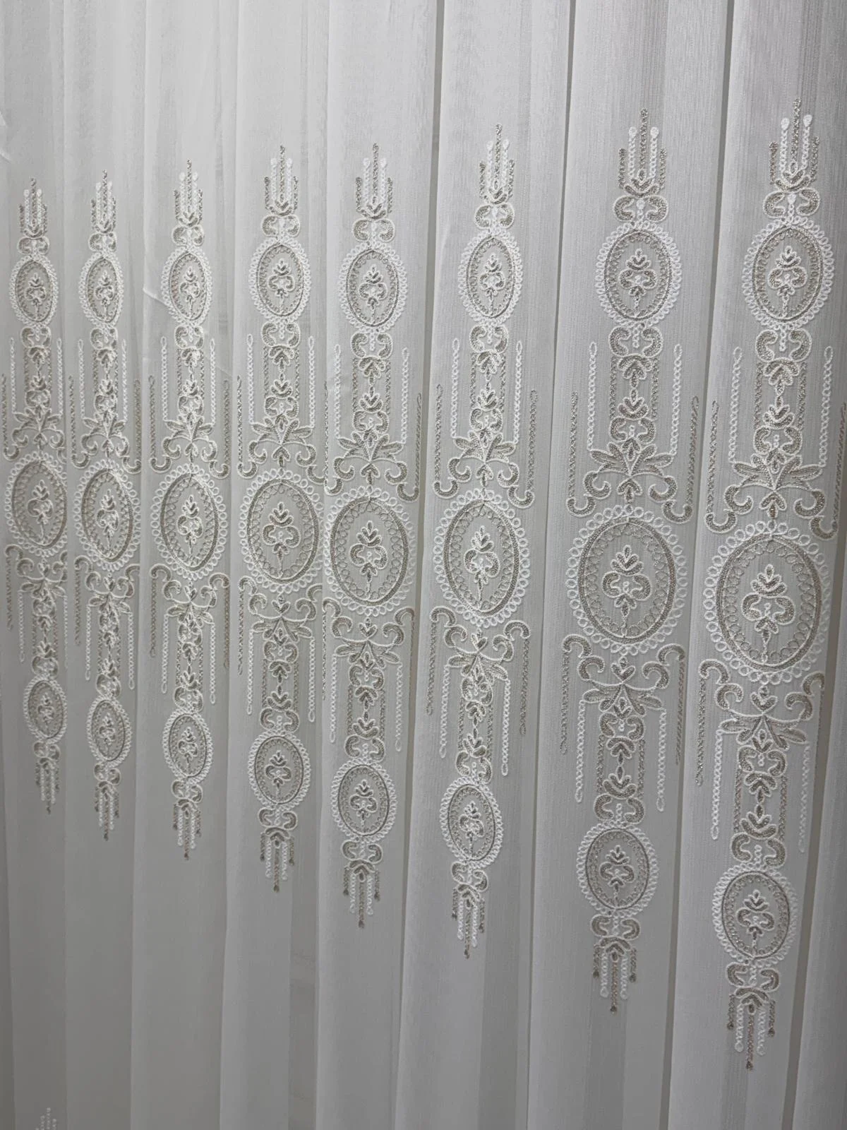 NİVEMESHOME SEDEF VİZON 1/3 PİLELİ TÜL CURTAIN APM
