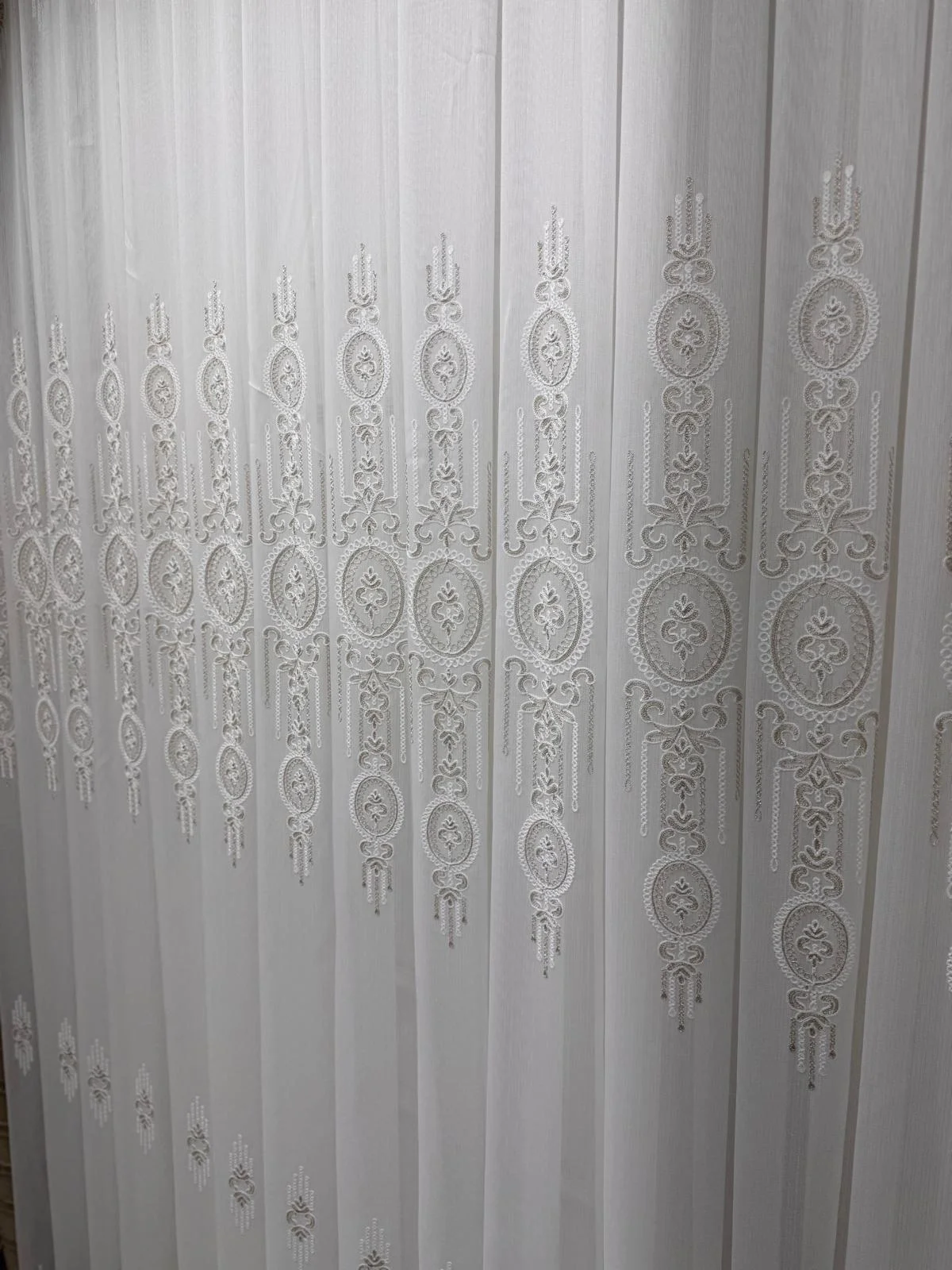 NİVEMESHOME SEDEF VİZON 1/3 PİLELİ TÜL CURTAIN APM