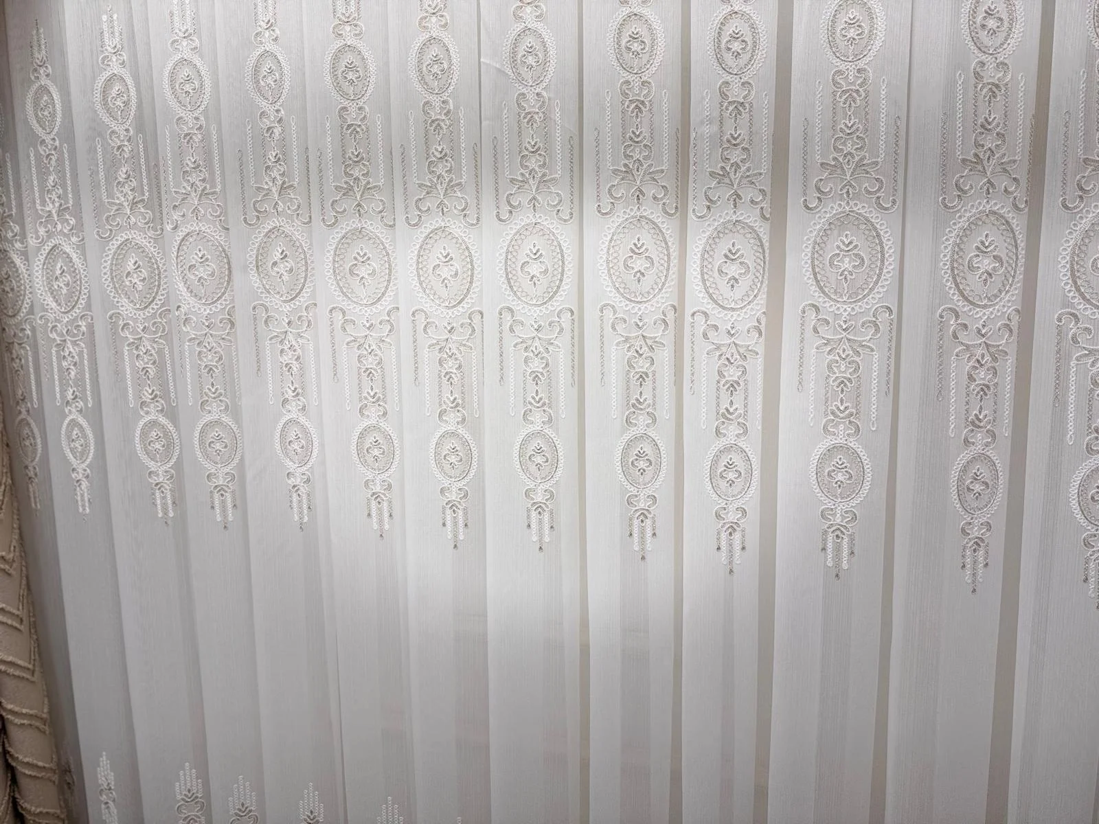 NİVEMESHOME SEDEF VİZON 1/3 PİLELİ TÜL CURTAIN APM