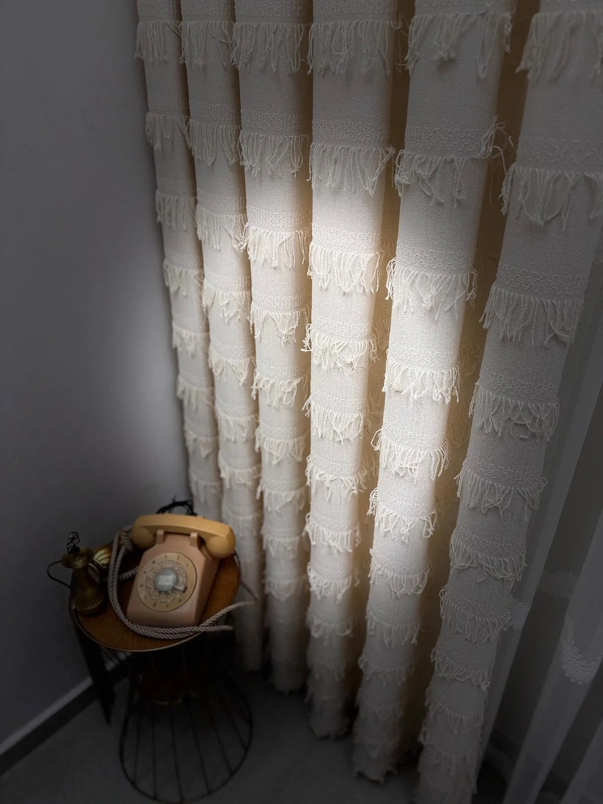 NİVEMESHOME  ARVEN  EKRU  1/3 PİLELİ FON PERDE APM