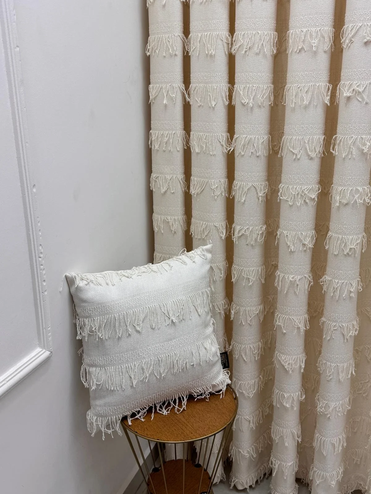 NİVEMESHOME  ARVEN  EKRU  1/3 PİLELİ FON PERDE APM