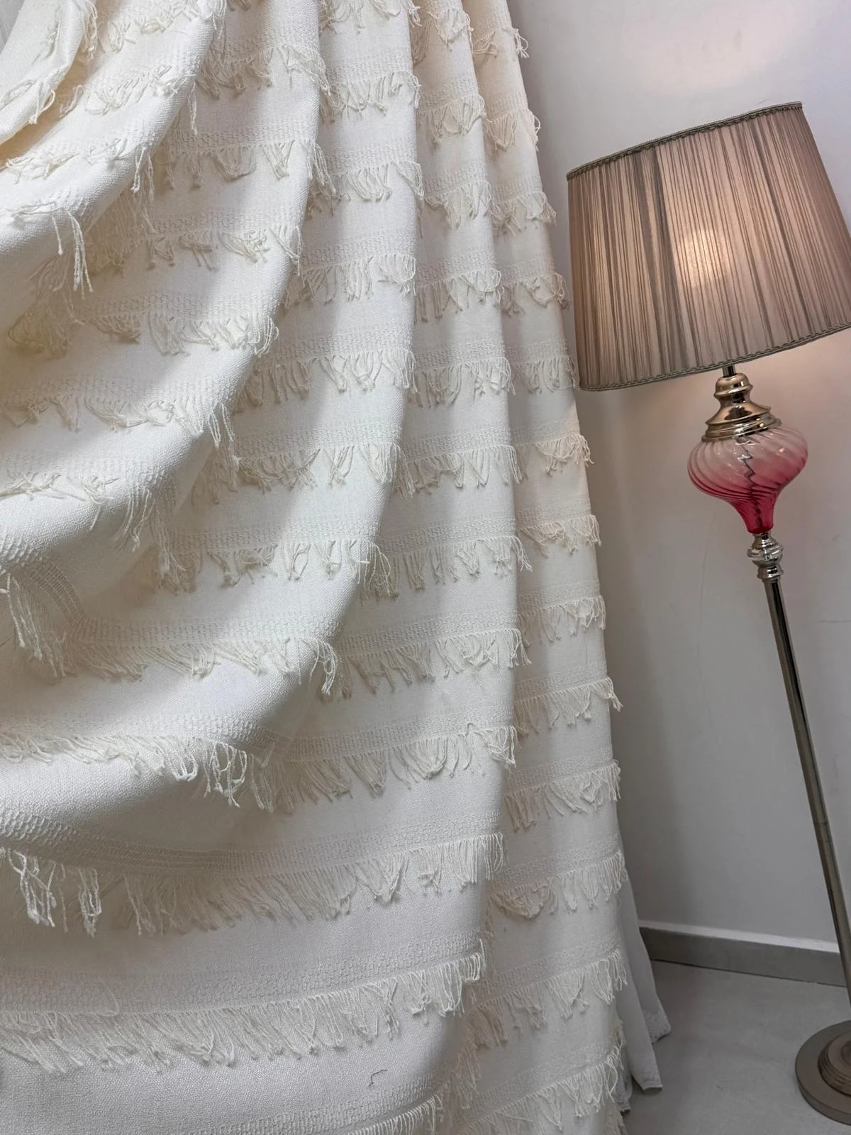 NİVEMESHOME  ARVEN  EKRU  1/3 PİLELİ FON PERDE APM