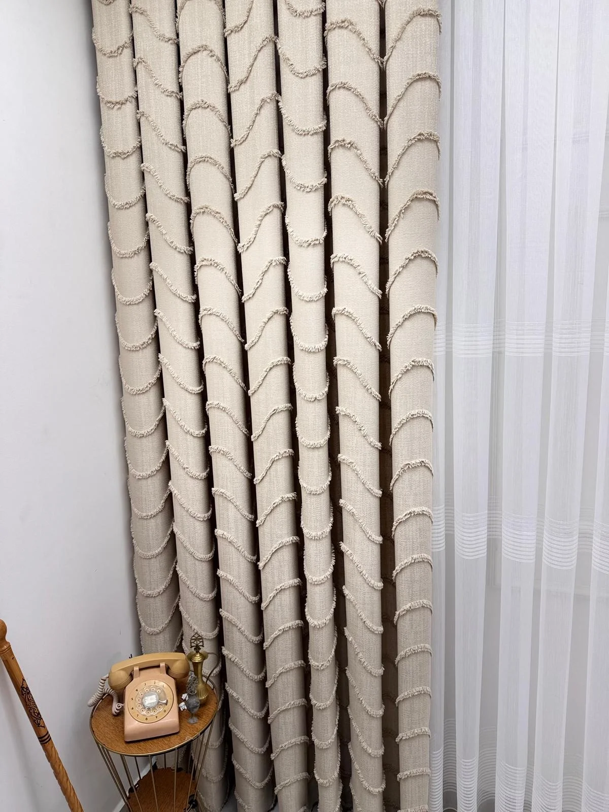 NİVEMESHOME MİLA BEJ 1/3 PİLELİ CORTINA