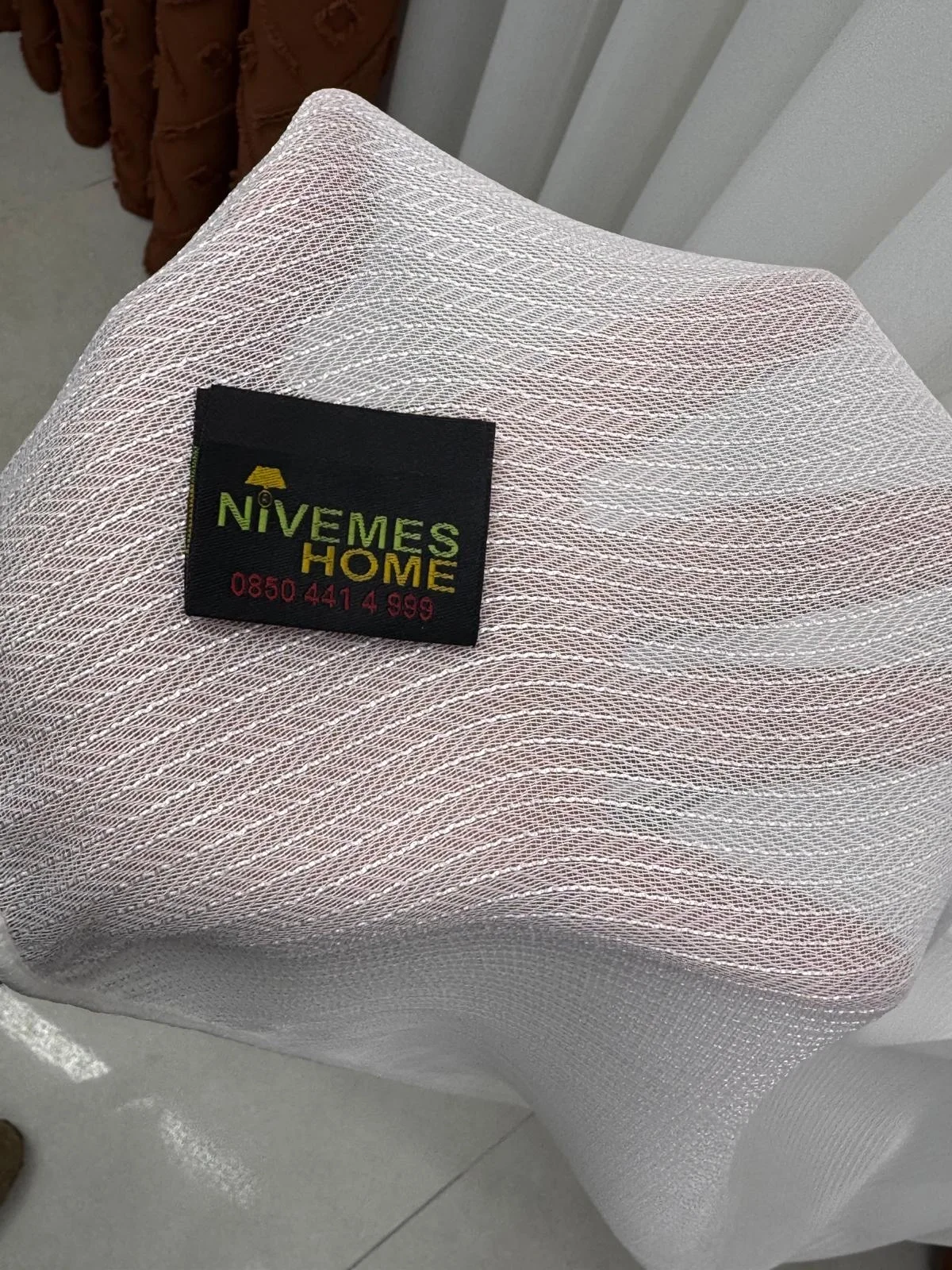 NIVEMESHOME NEW GENERATION FISH SCALE V-101 1/3 PILE TULLE CURTAIN