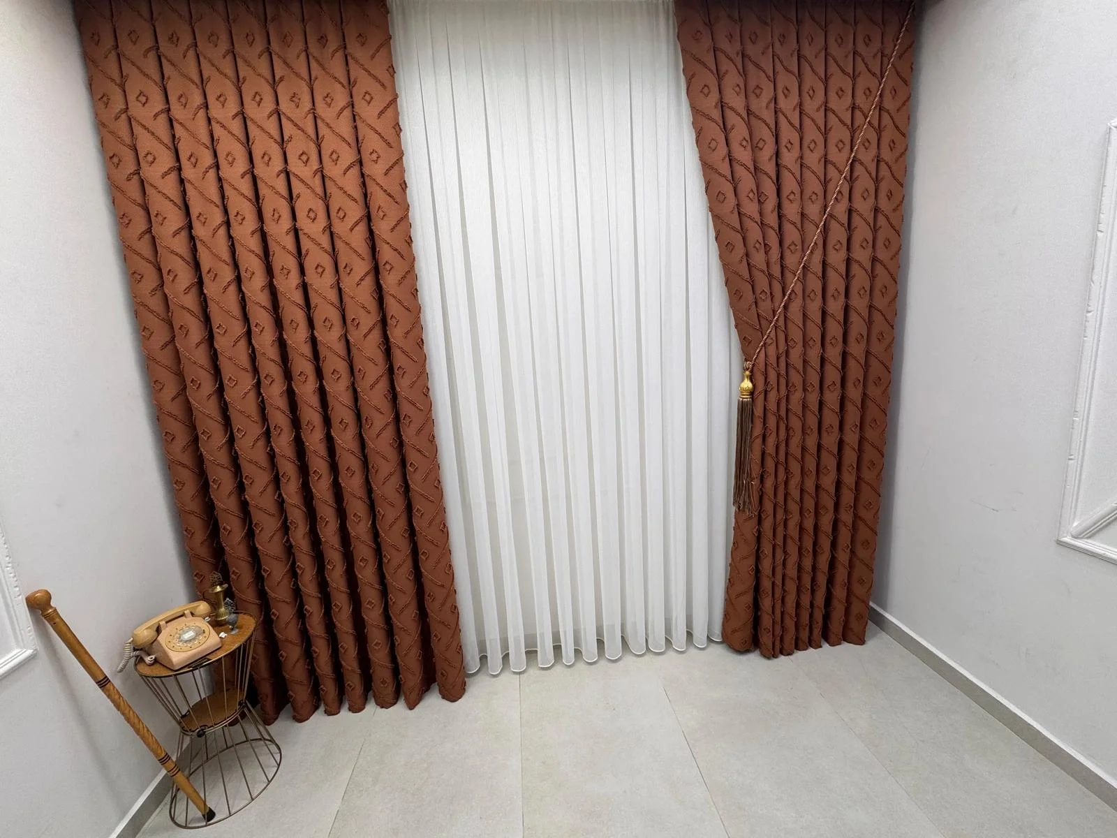 NIVEMESHOME NEW GENERATION FISH SCALE V-101 1/3 PILE TULLE CURTAIN