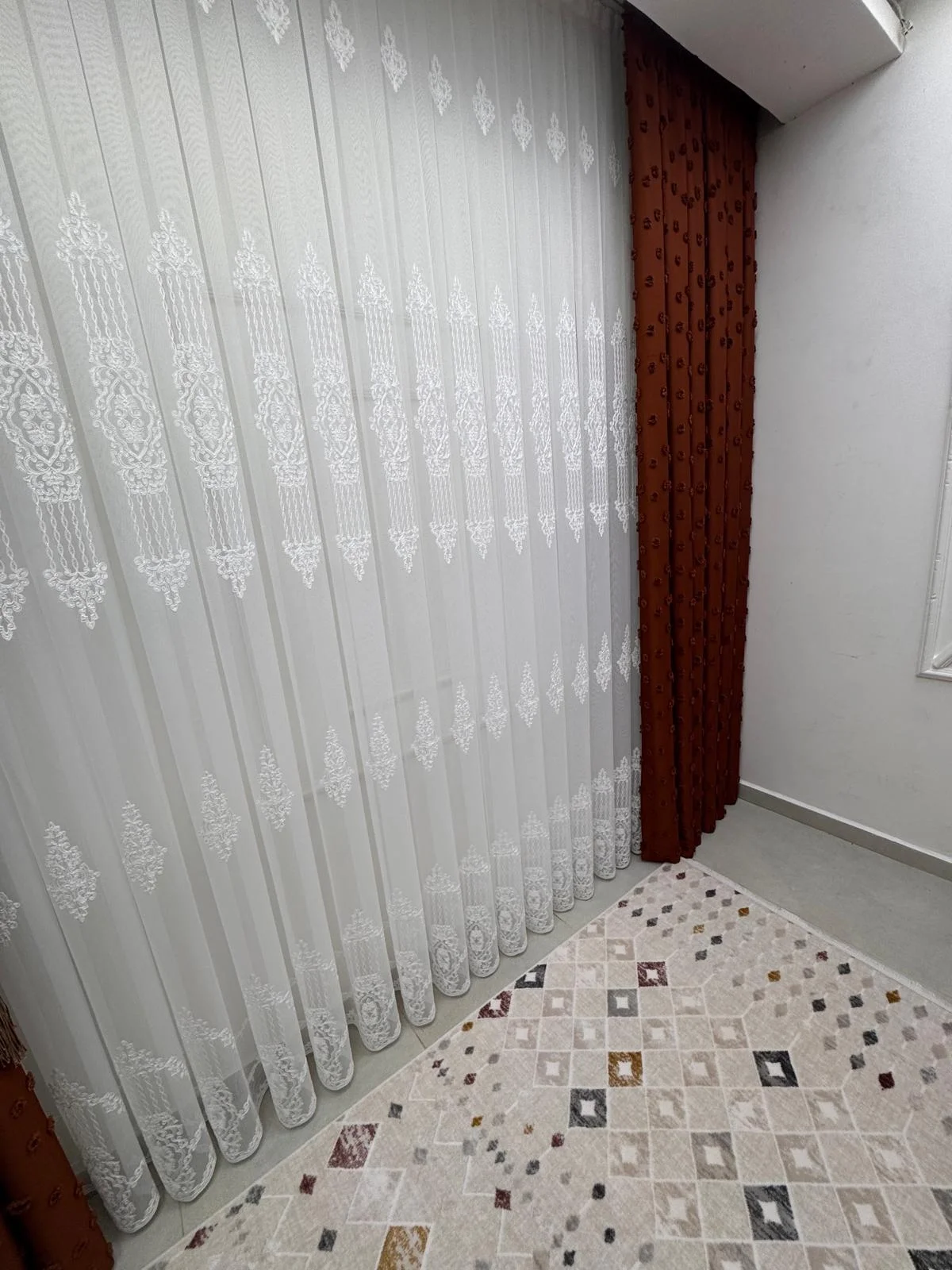 NIVEMESHOME 4528 ASEL 1/3 PİLELI TÜL PERDE APM