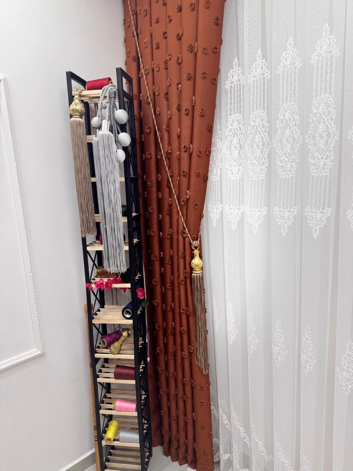 NİVEMESHOME 4528 ASEL 1/2,5 PİLELİ TÜL PERDE APM