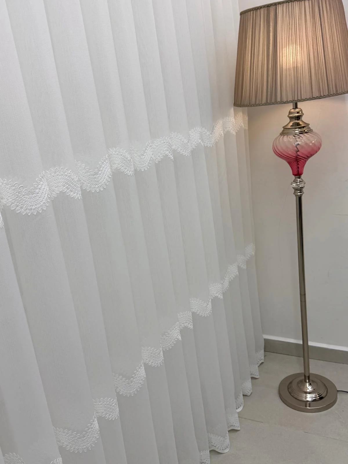 NİVEMESHOME PERLİNA 101 EKRU 1/2,5 PİLELİ TÜL PERDE APM