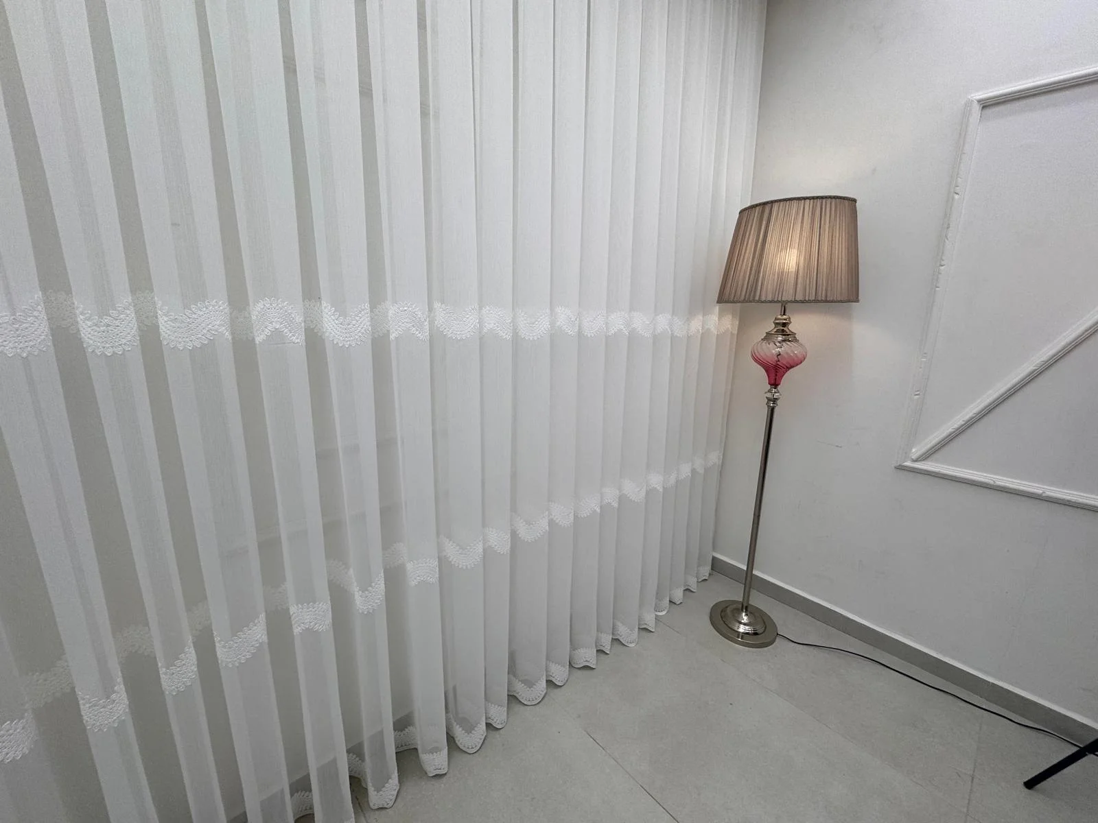 NİVEMESHOME PERLİNA 101 EKRU 1/2,5 PİLELİ TÜL PERDE APM