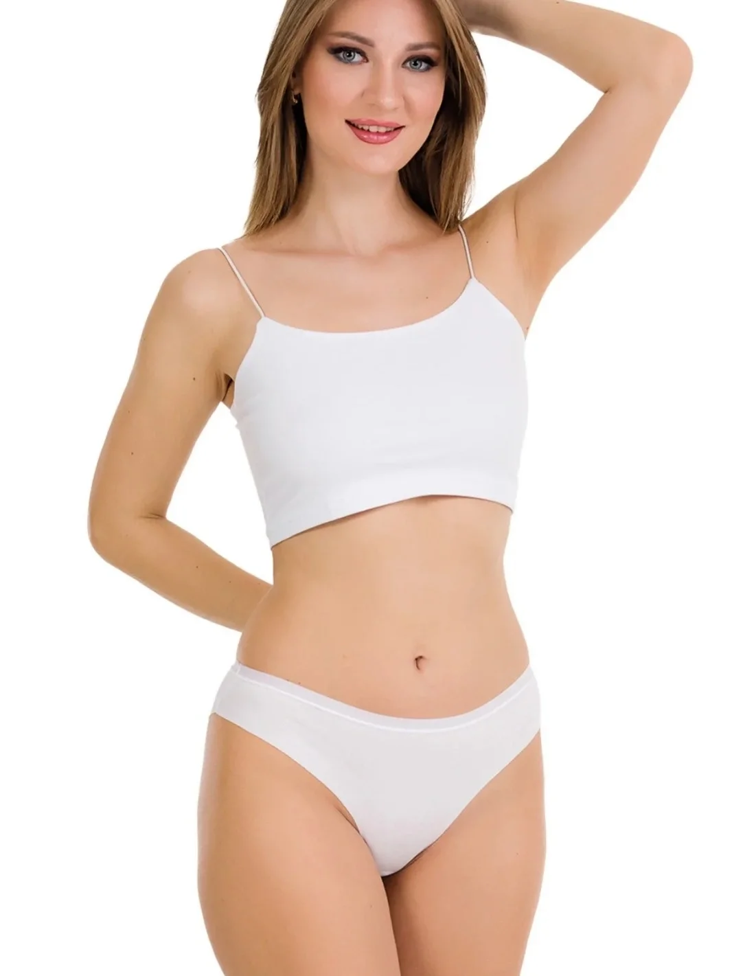 BERRAK 11688 MUJER BRAGUITA DE CORTE LÁSER BLANCA