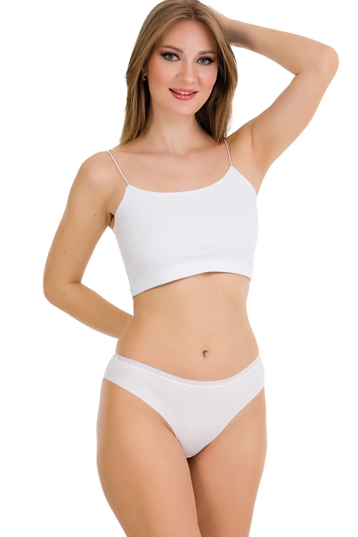 BERRAK 11688 MUJER BRAGUITA DE CORTE LÁSER BLANCA