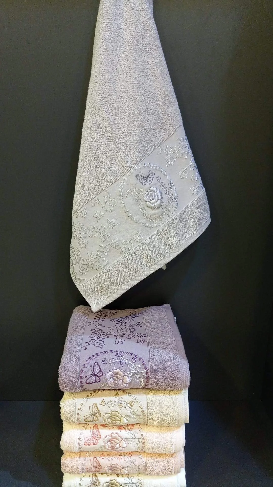 TOALLA DE CARA KLARA GRİ 50*85