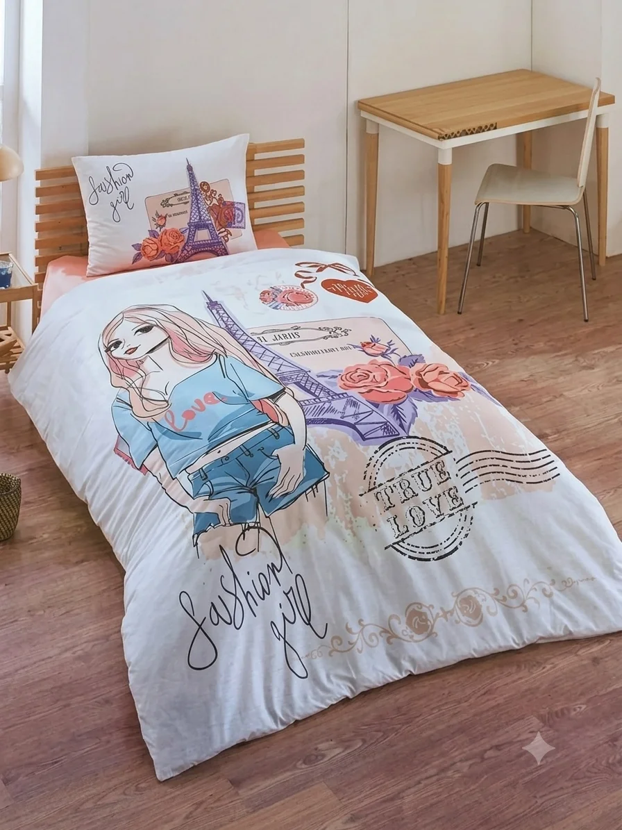 CRYSTAL FASHION SINGLE BEDSPREAD SET
