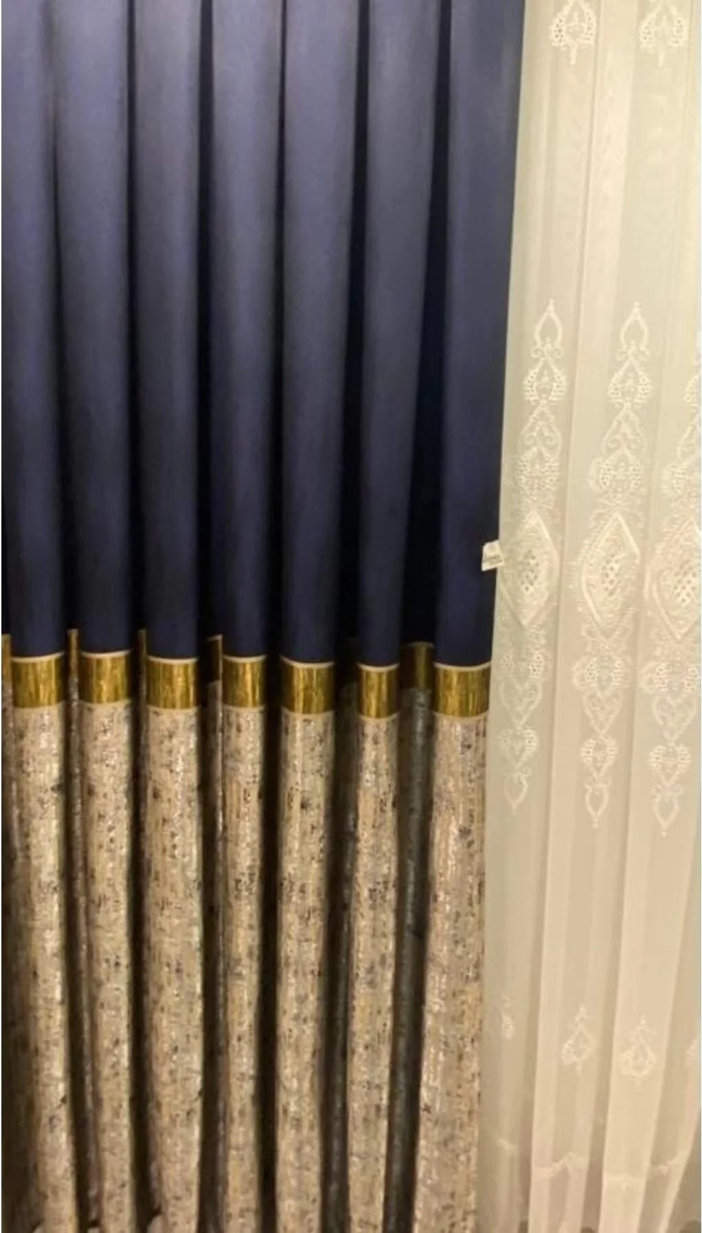 LACİVERT GOLD TAFTAFON APRE23-380 1/3 SIK PİLE PANO FON PERDE APM