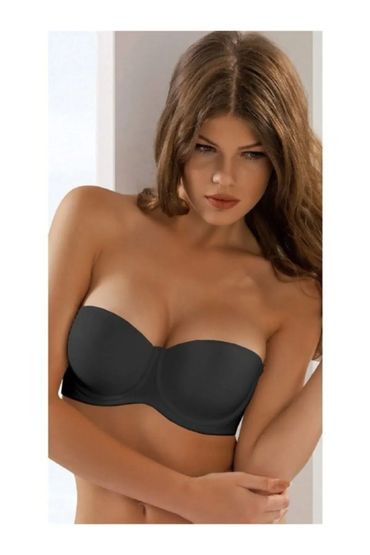 LE JARDİN 7030 MICRO CAPPED SILICONE BRA BLACK