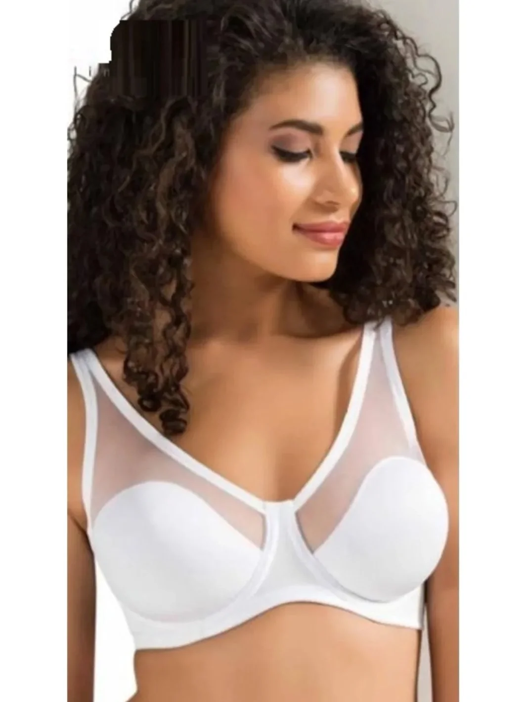 LE JARDİN 9200-B TULLE-COVERED SOFT CUP BRA WHITE