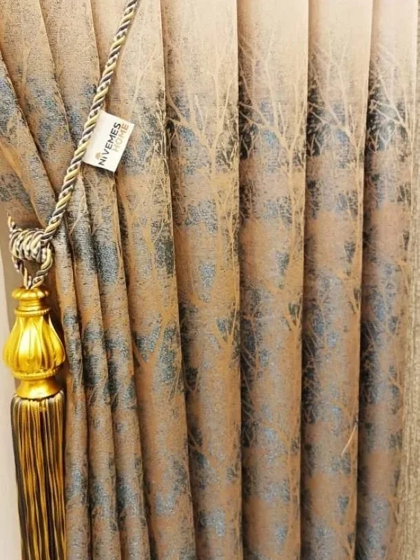 LULIA CAMEL 1/3 THICK PILE BACKGROUND CURTAIN APM