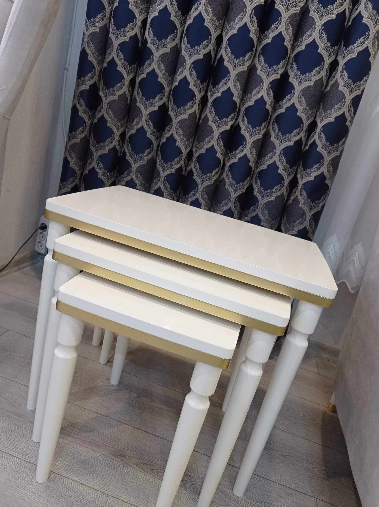 NİVEMESHOME DURU KREM-GOLD 3 LÜ LÜX ZİGON
