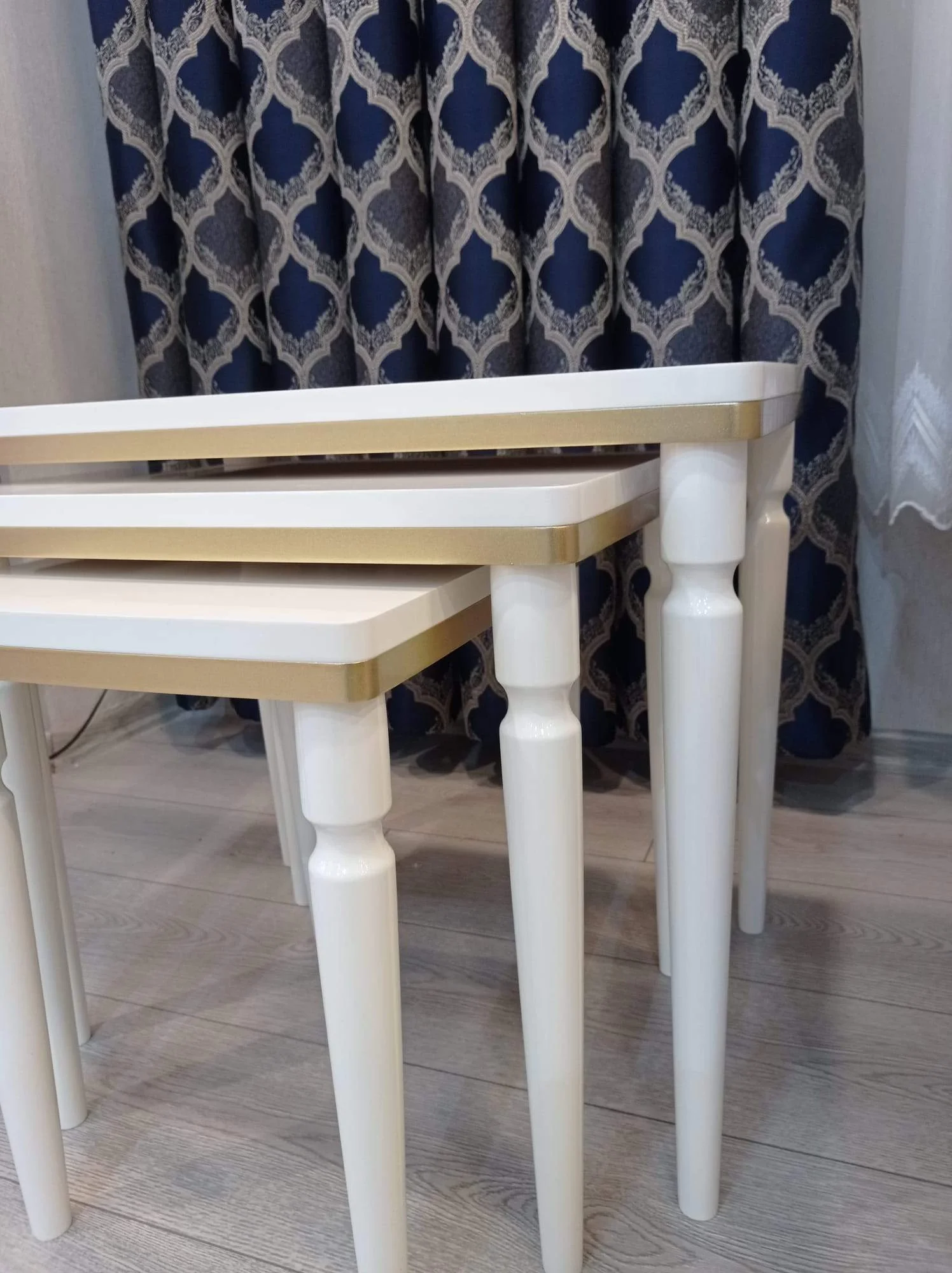 NİVEMESHOME DURU KREM-GOLD 3 LÜ LÜX ZİGON