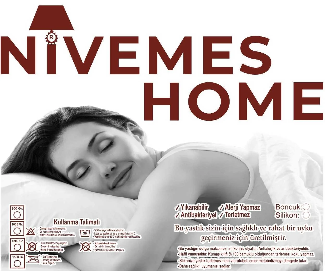 NİVEMESHOME 1000 GR PIENO CUSCINO