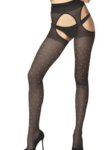 NİVEMESHOME 1121198 FANTAZİ PEDRERÍA CALCETINES DE MUJER NEGRAS