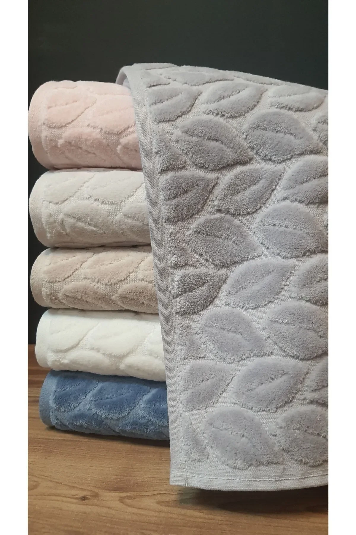 NİVEMESHOME 249 HAZAL BLAU JACQUARDHANDTUCH NURPAK