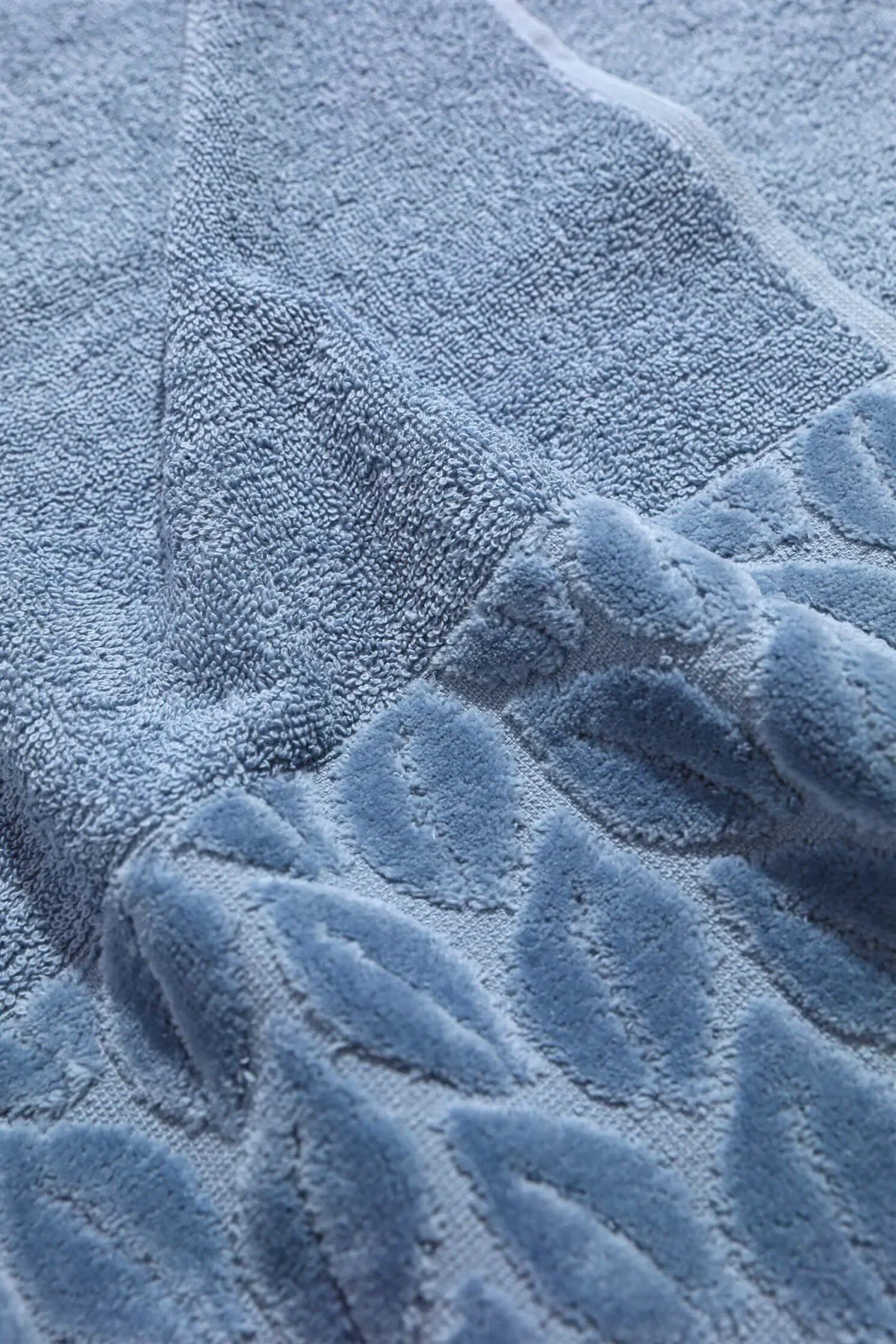 NIVEMESHOME 249 HAZAL ASCIUGAMANO A JACQUARD BLU NURPAK