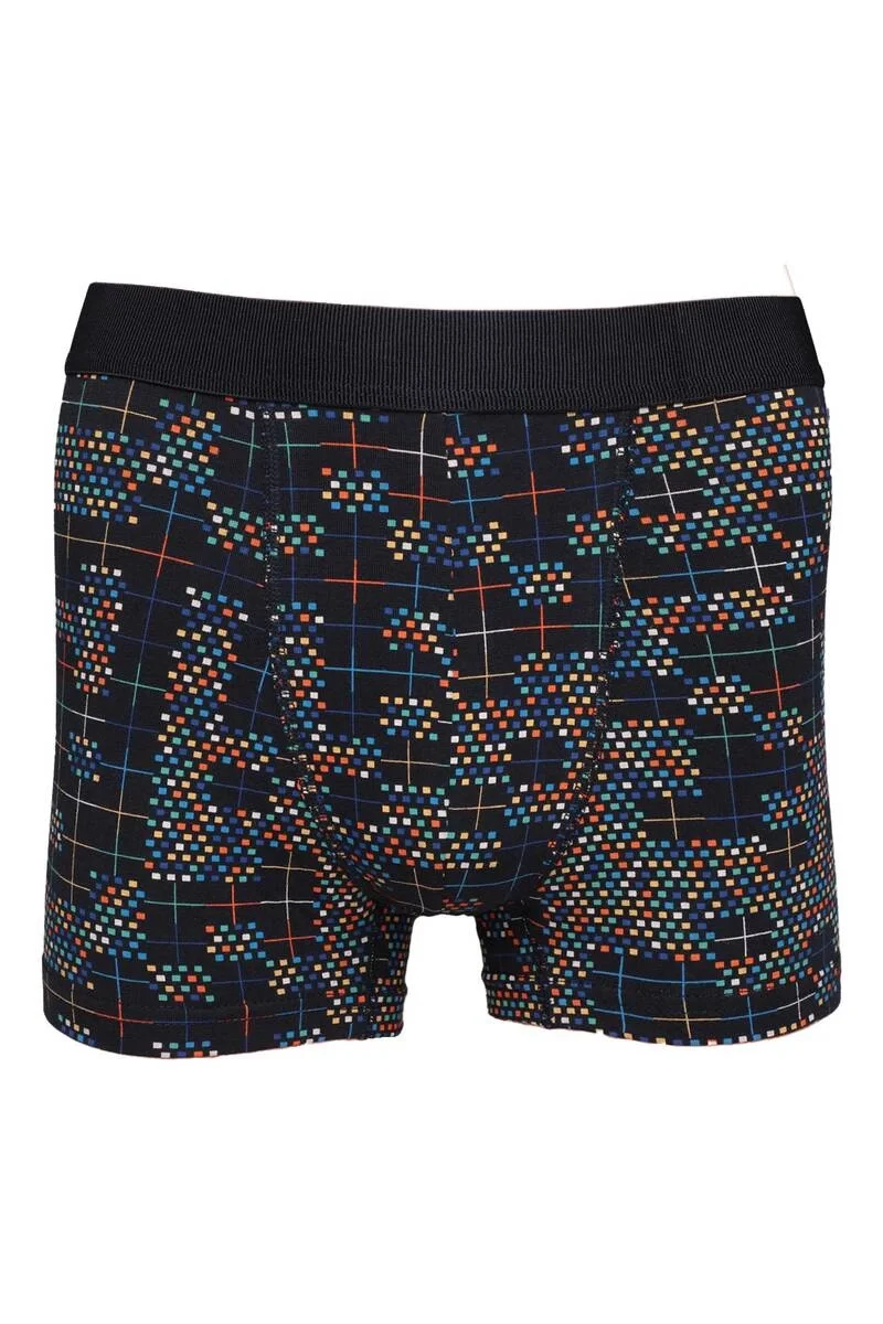 NIVEMESHOME 4480 UOMINI BOXER IN COTONE Lycra A POIS CHIARI